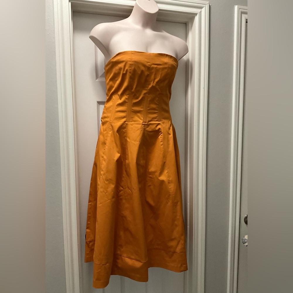 Eva Mendes New York & Company Liv Strapless Midi Dress